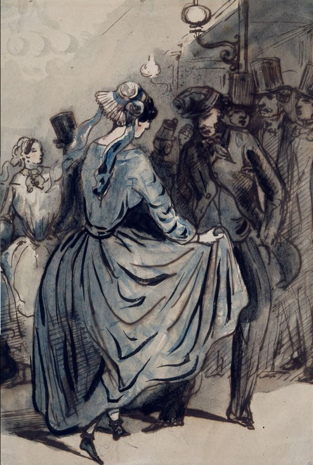 Au Bal Publique, by Constantin Guys, mid-nineteenth century. Musée du Louvre (source).