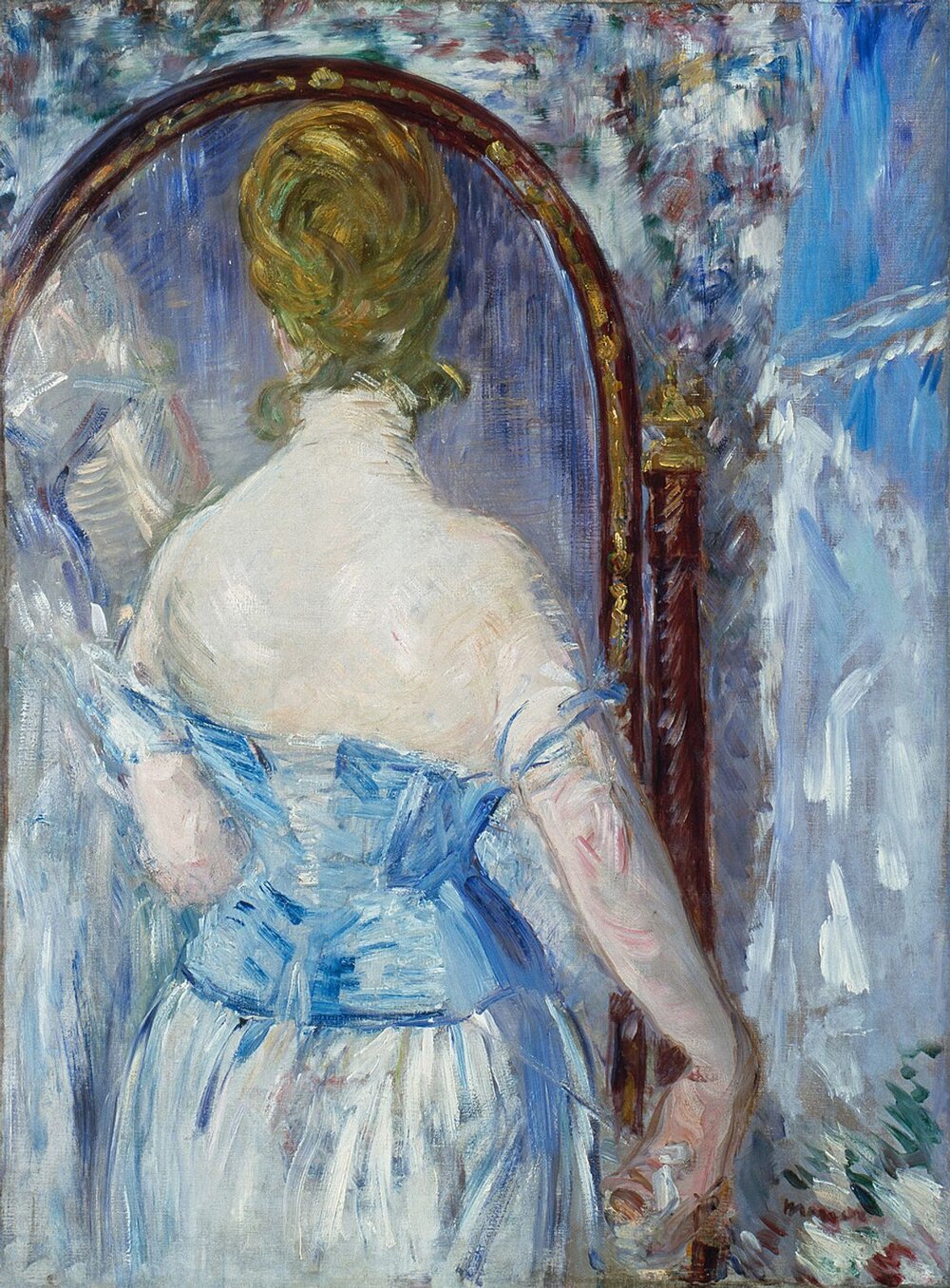 Before the Mirror, by Édouard Manet, 1876. Solomon R. Guggenheim Museum (source).