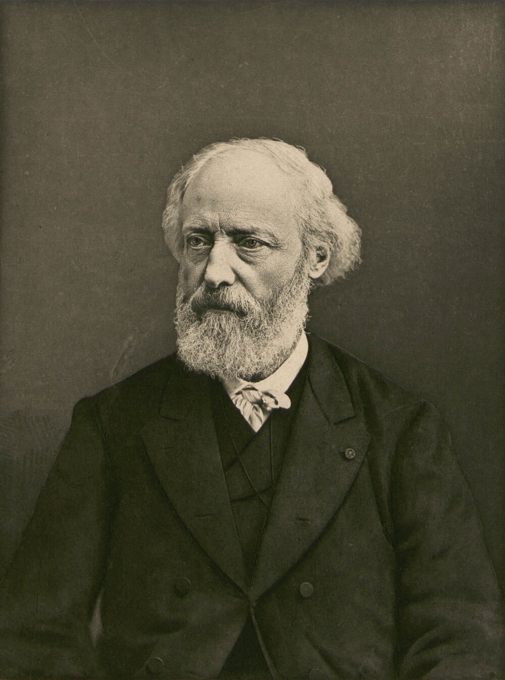 Portrait of Eugène Viollet-le-Duc, héliogravure by P. Dujardin, from a photograph by Charles Reutlinger. Institut national d'histoire de l'art (source).