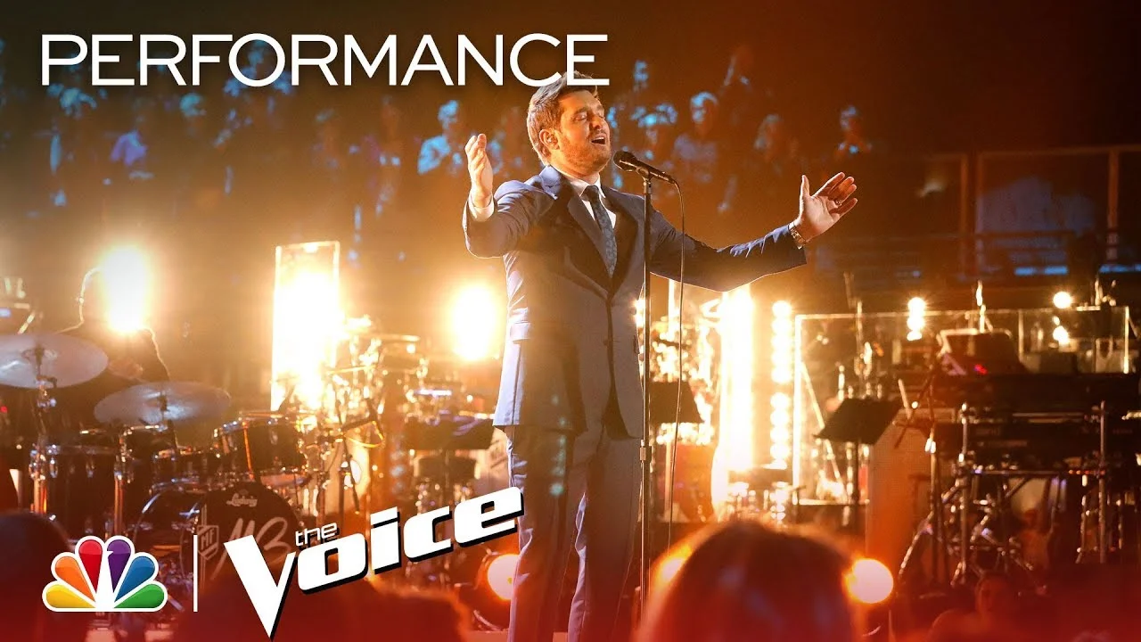 Michael Bublé live performance on “the voice” (conductor)