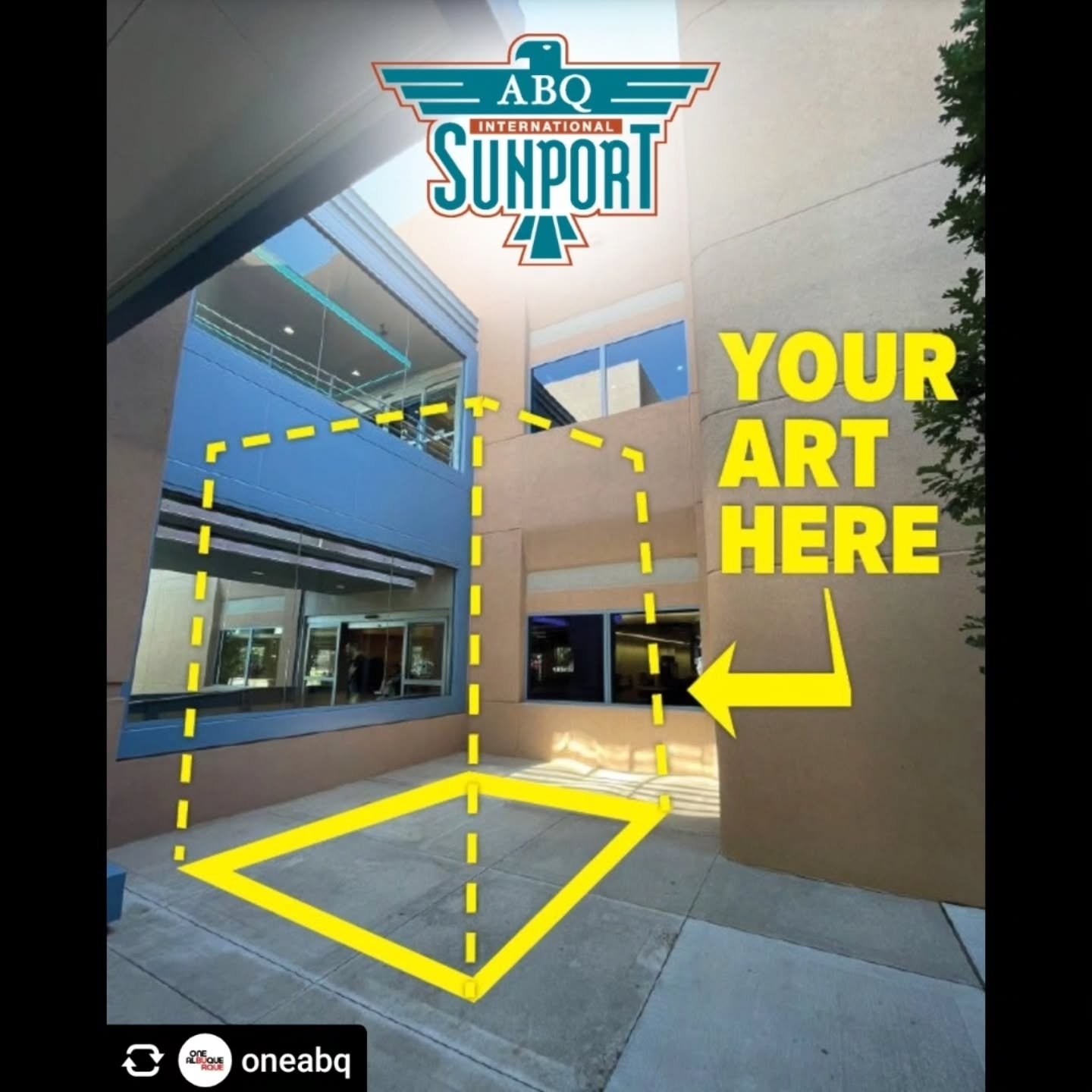Repost &bull; @oneabq Our @abq.sunport is pleased to announce Phase III of the Dream of Flight: Sunport Reimagined Public Art Project, an open call to NM artists with existing outdoor sculptures available for purchase, delivery, and installation! 
.
