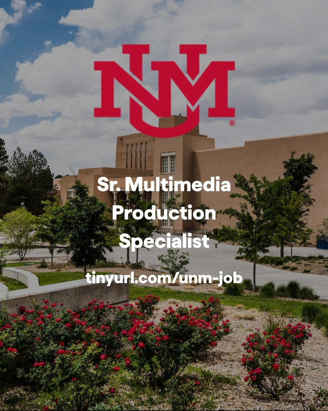 Are you passionate about sharing stories or messages through video and visual media? Are you interested in a senior-level, highly creative role on an award-winning marketing team at @uofnm? 

University Communication &amp; Marketing (@UCAM) is seekin