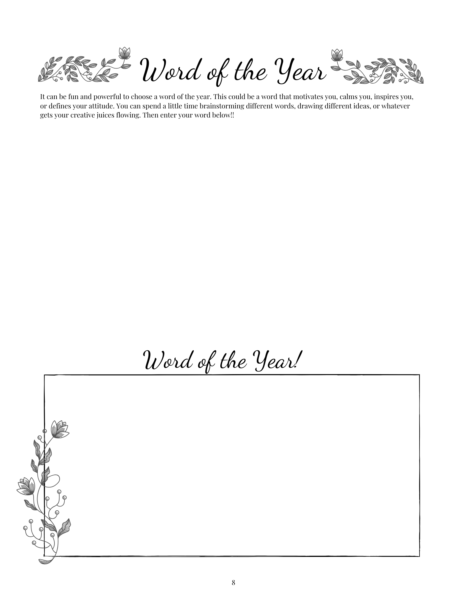 Word of the Year Page