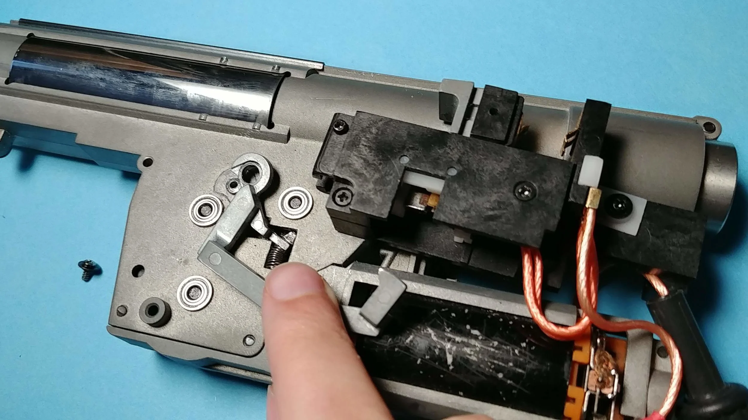 You may need to remove the cut off lever to get the trigger unit off