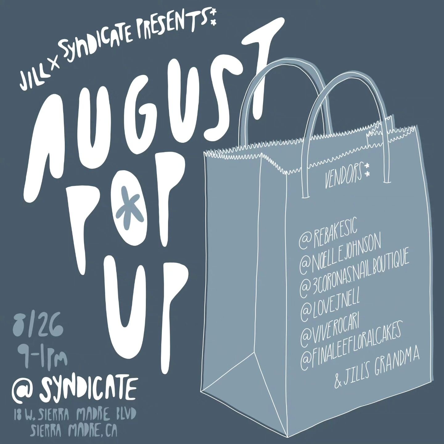 We are excited to announce that FinaLee's next Cake Tasting will be hosted at Syndicate's Pop-Up Shop next Saturday 8/26 from 9AM-1PM.
.
Yup, that's right. You don't need to preorder your cupcakes. Instead, you will have the option to purchase them i