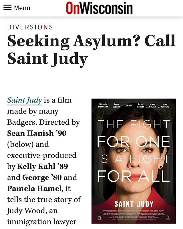 Check out @onwismag article on @saintjudymovie! Link in bio