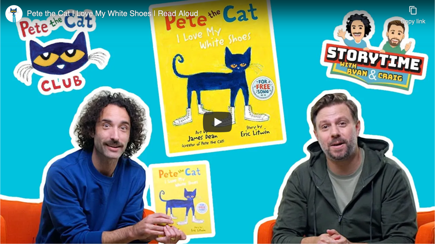 Pete the Cat: I Love My White Shoes by Eric Litwin & James Dean — STORYTIME  WITH RYAN & CRAIG