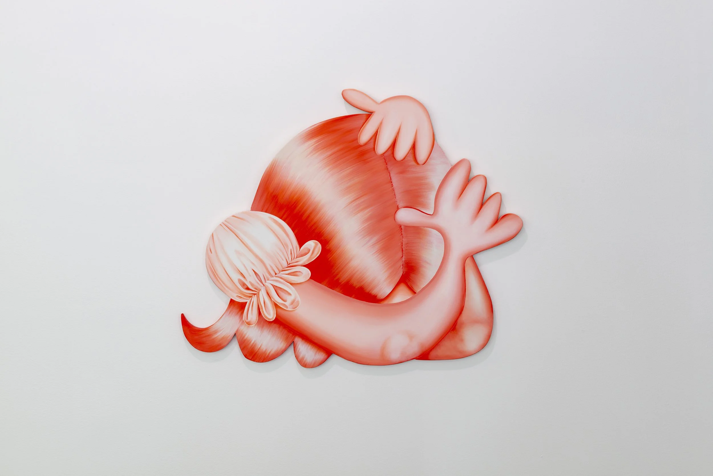 Taylor Keister, Like a Sore Thumb, 2026, MDF, acrylic and oil paint, 26” x 21”