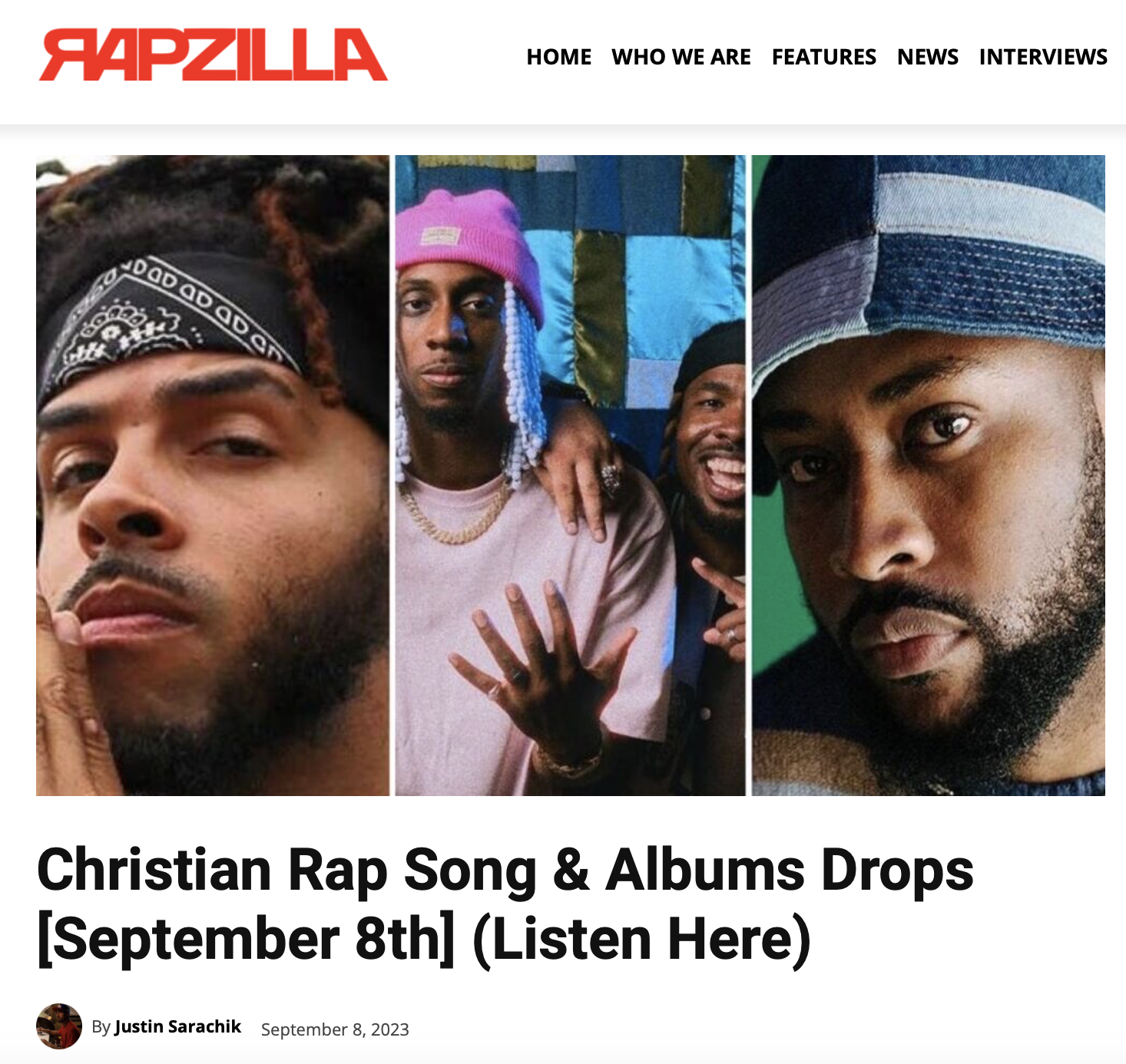 Christian Rap Song &amp; Albums Drops [September 8th] (Listen Here)