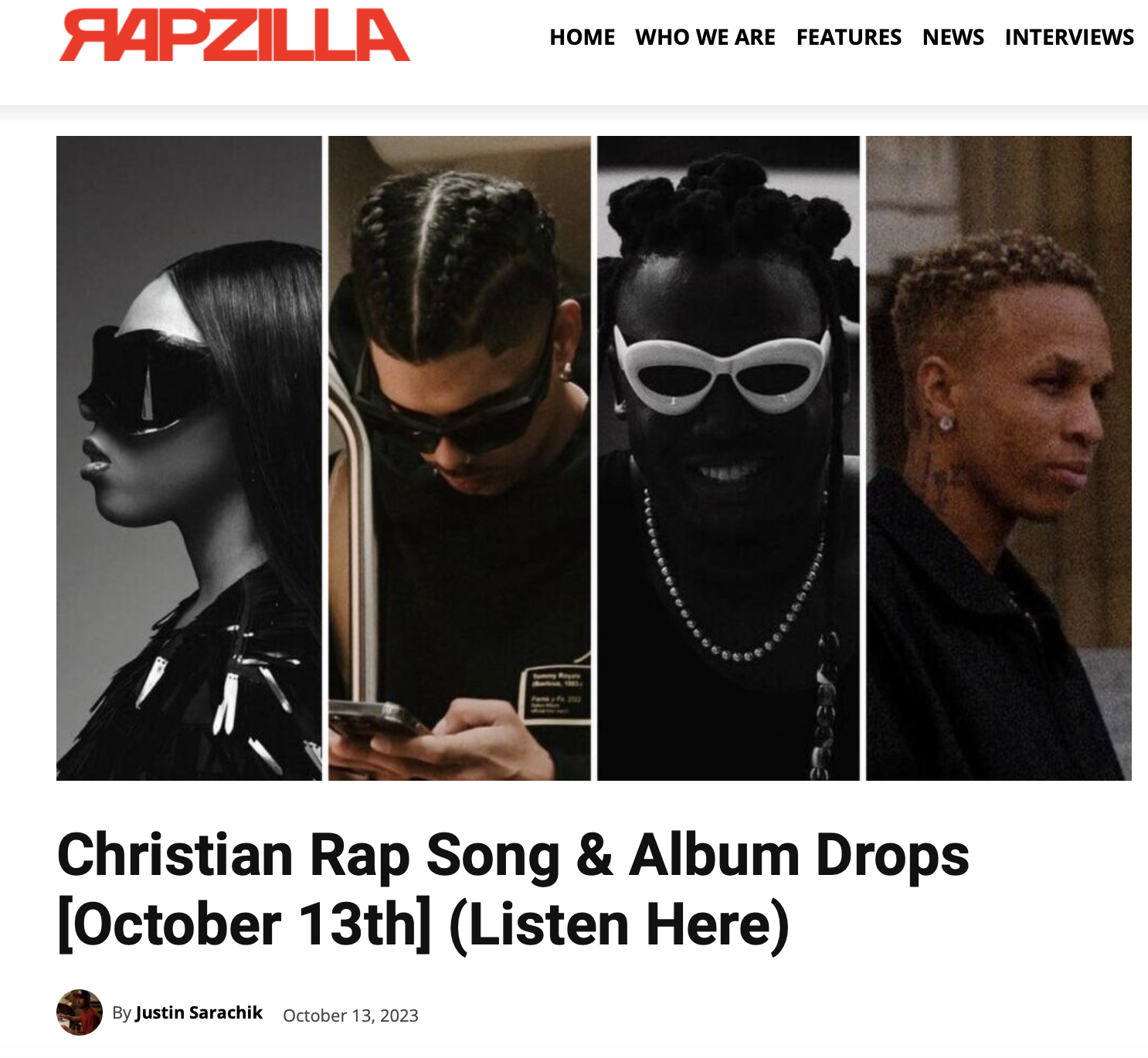 Christian Rap Song &amp; Album Drops [October 13th] (Listen Here)