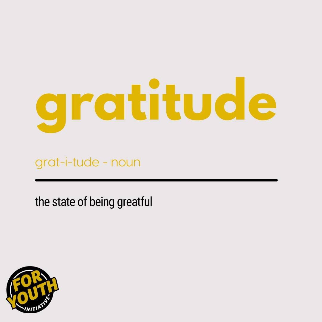 Word of the Day: Gratitude✨

The importance of gratitude is not limited to improving aspects of mental health alone. Practicing gratitude in our everyday life can increase the quality of our relationships, deepen our connections at home and work, and