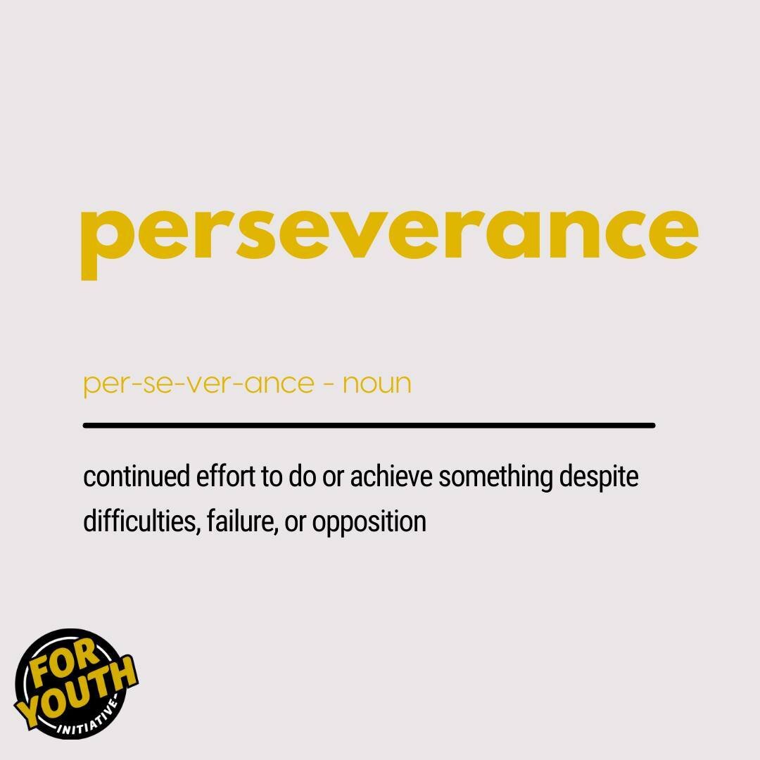 Word of the Day: Perseverance✨

Perseverance is an essential quality for success in life.  It teaches us how to focus on solutions instead of problems. For example, if something goes wrong, perseverant individuals will identify ways to manage a crisi