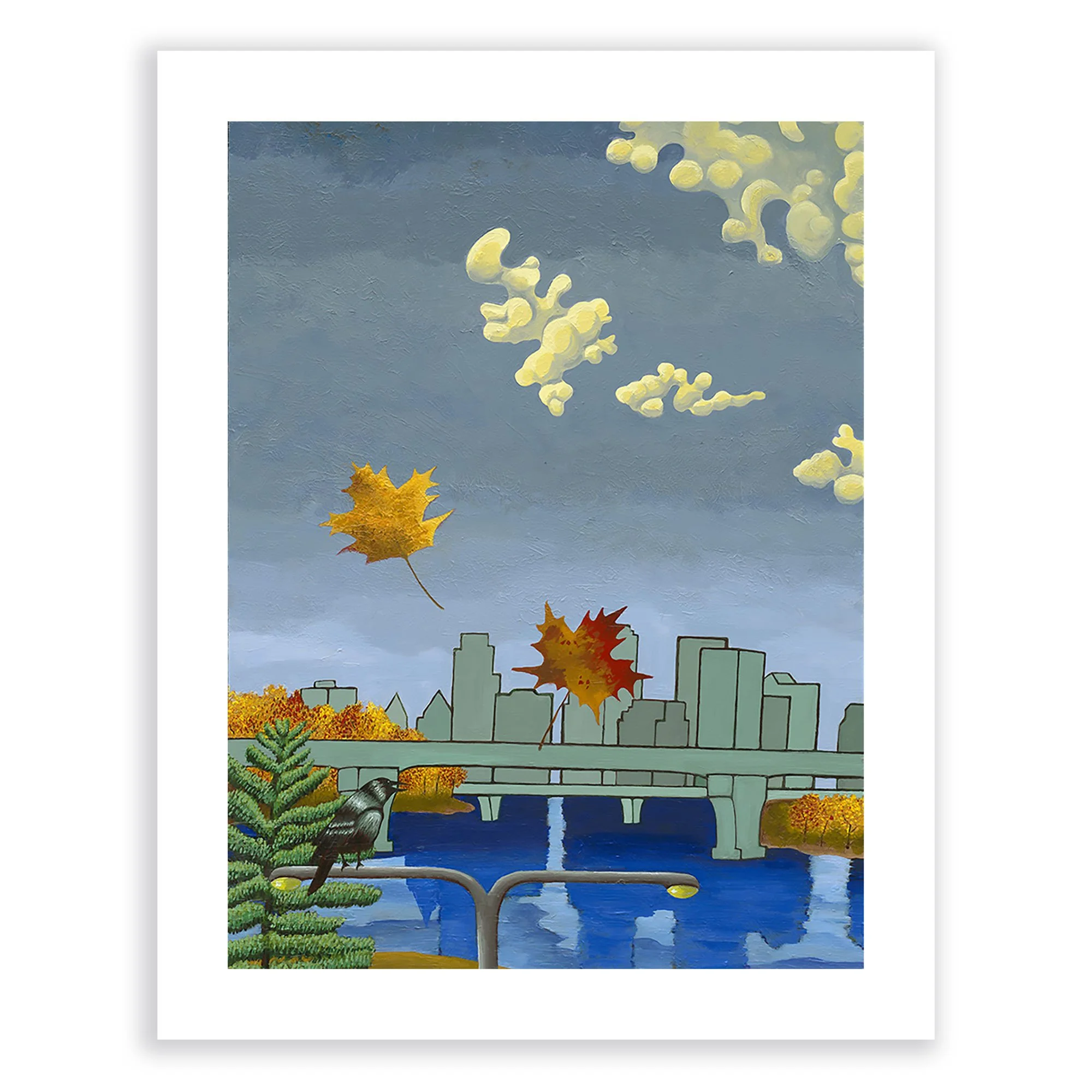 Minneapolis on the Mississippi Art Print