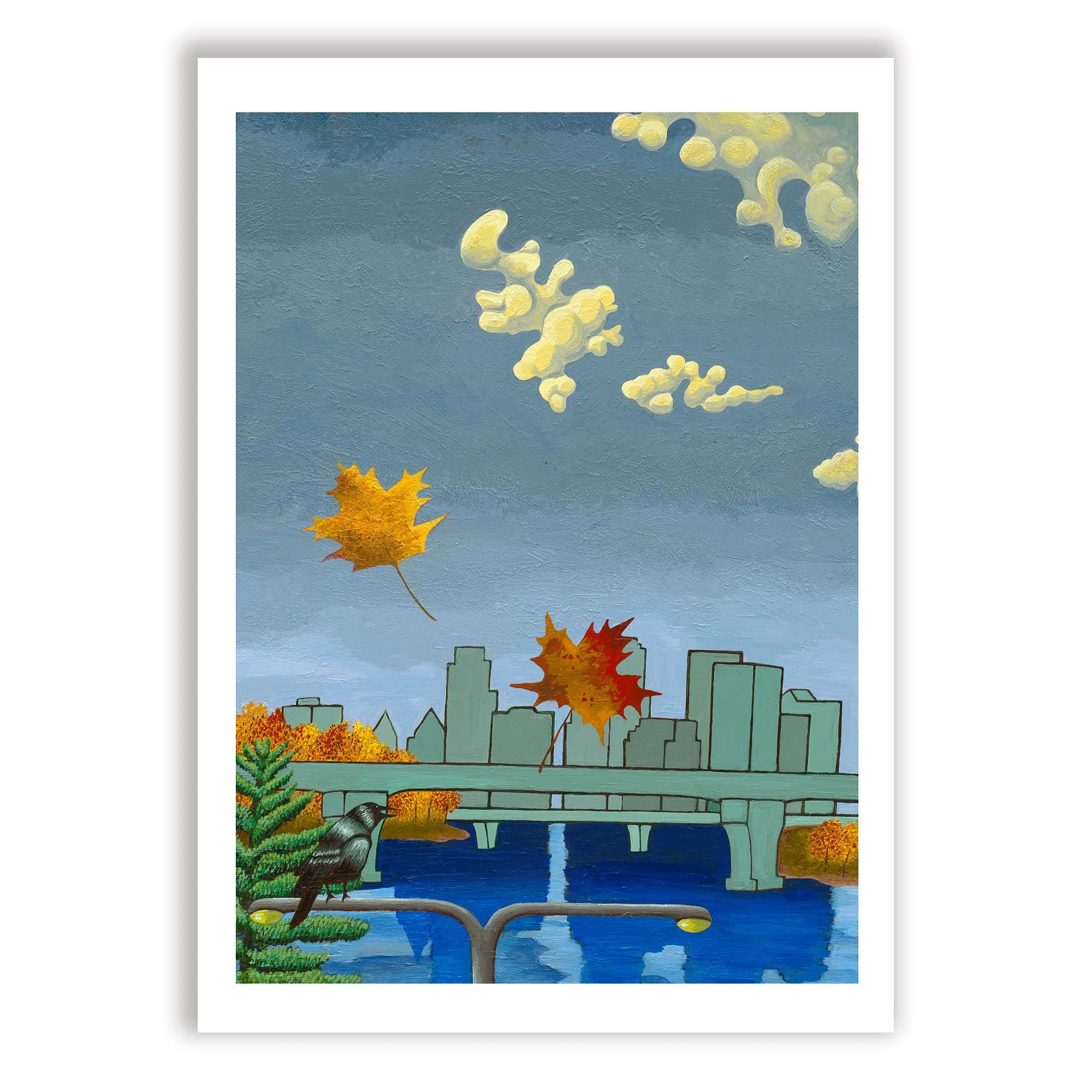 Minneapolis on the Mississippi Note Card