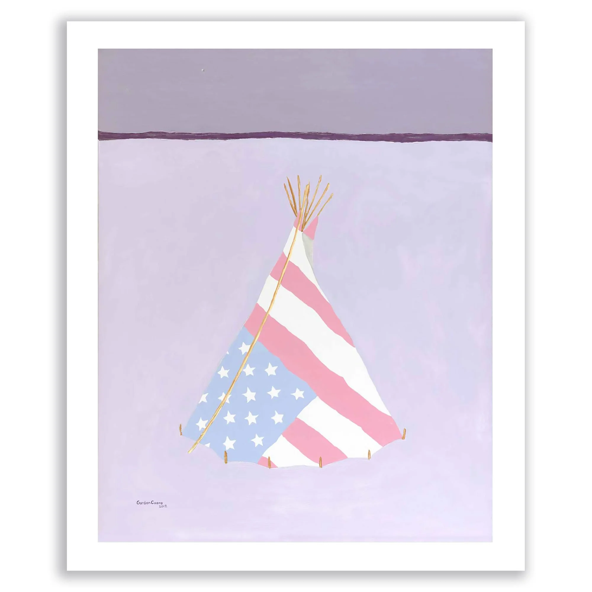 Lodge - Light Violet Art Print