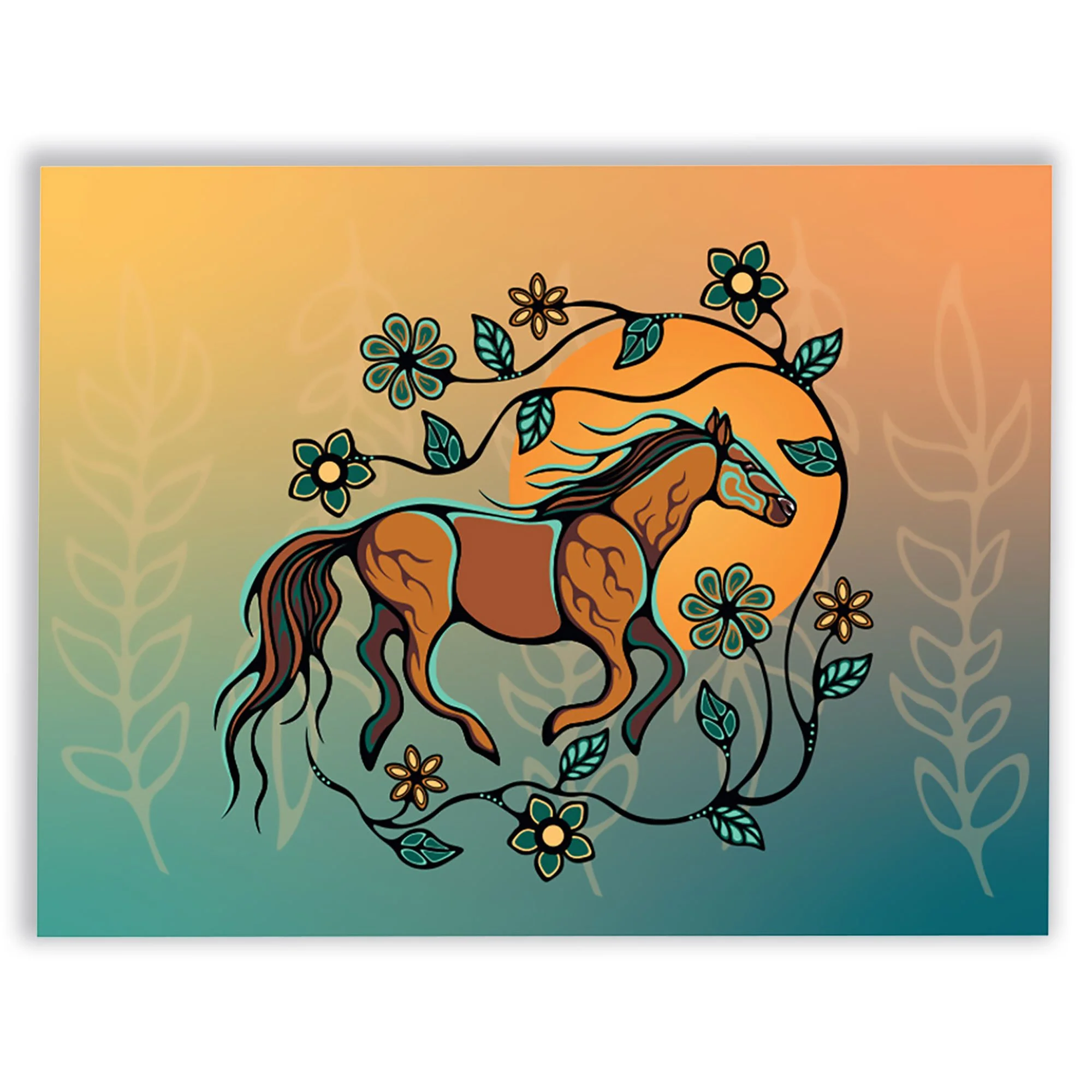 Horse - Bebezhigooganzhii Note Card