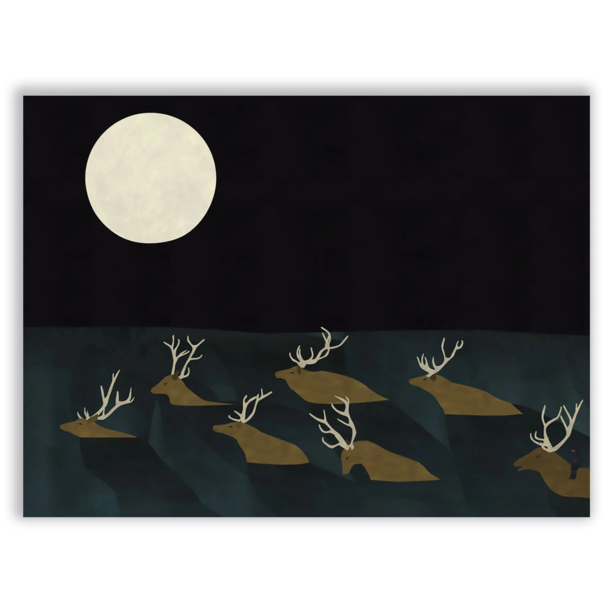Elk Crossing Note Card