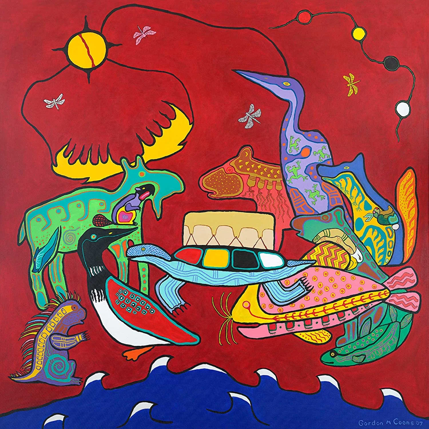Gathering of Totems Migration Series Art Print 2