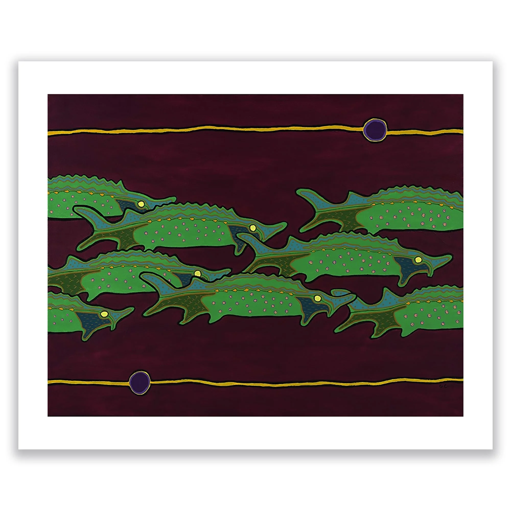 Many Sturgeons Art Print