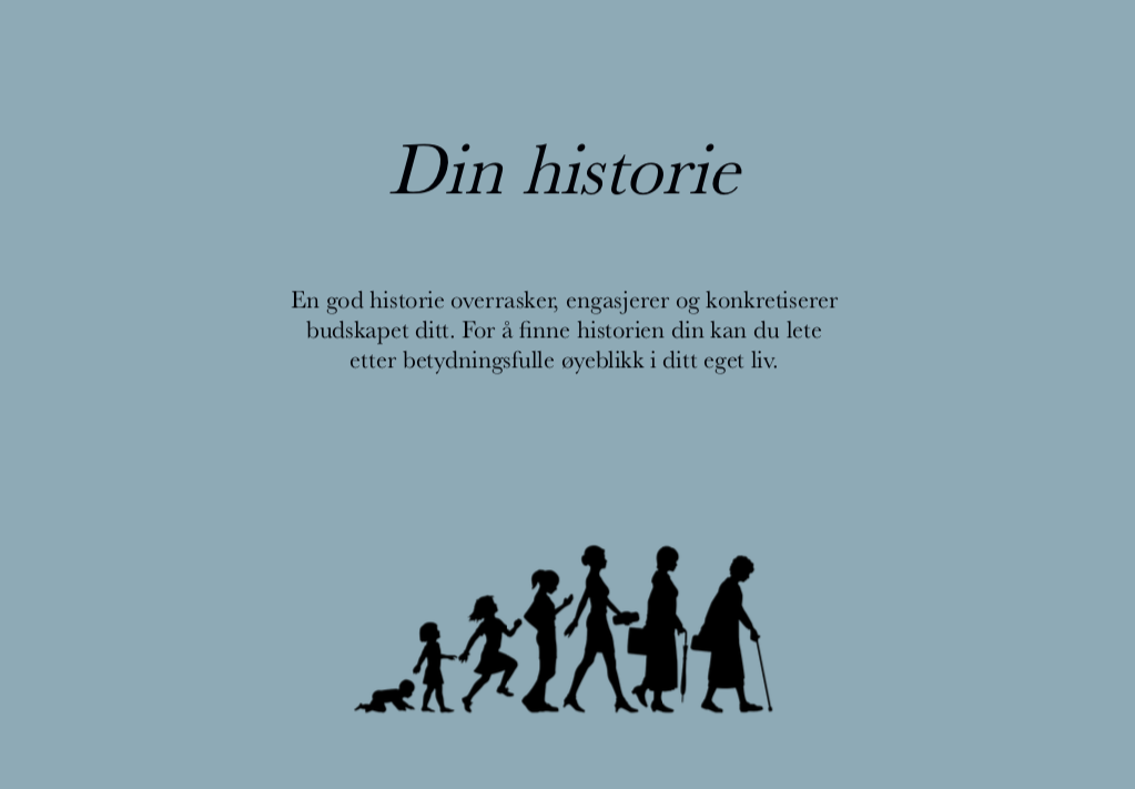 Beveg deg gjennom ulike faser av ditt liv på jakt etter betydningsfulle øyeblikk. Skriv ned alle ideer du får. Velg til slutt én av ideene.