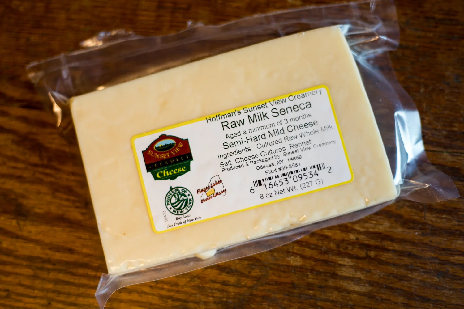 Raw Milk Seneca (Mild Cheddar)