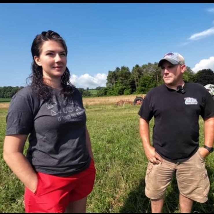 Paul and Olivia Schoentrup from @breaking_new_roots reached out to use a couple months ago wanting to feature Sunset View Creamery on their YouTube channel. 

They came to visit in mid June to interview us and learn more about what we do here.  Olivi