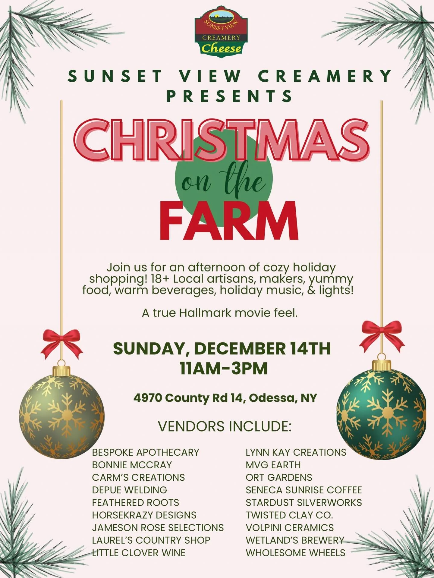 Eight days until Christmas on the Farm. 🎄✨
The lights are going up, the barn is starting to glow, and the whole place is slowly turning into something that feels a little magical. We&rsquo;ve been working hard to get everything ready&hellip; the ven