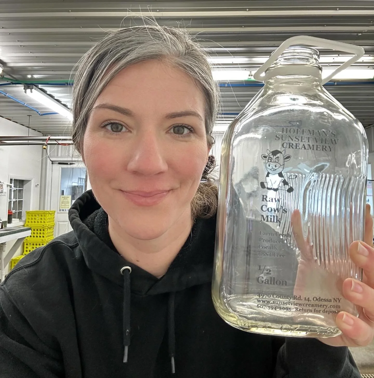 Let&rsquo;s talk bottle returns for a minute. 

Yes, we reuse glass milk bottles. They are thoroughly washed, sanitized, and disinfected with proper dairy-approved chemicals every single time. This is clean, safe, and how this system works.

That bei