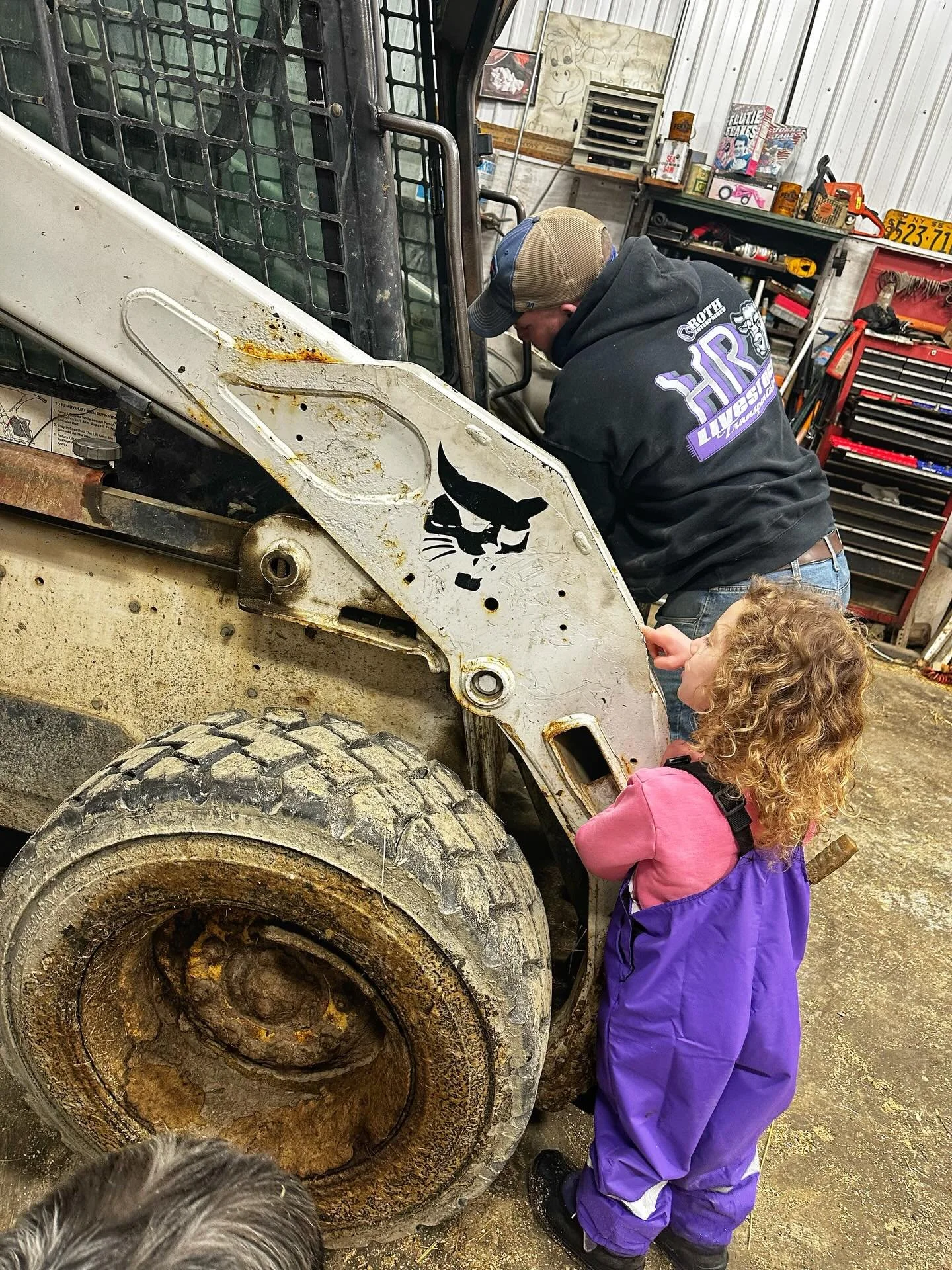 Friday nights look a lot different these days and honestly I wouldn&rsquo;t trade it.

Jer&rsquo;s working on the skid steer and Lainey planted right next to him. Handing him tools, asking a million questions, and making sure she&rsquo;s part of what