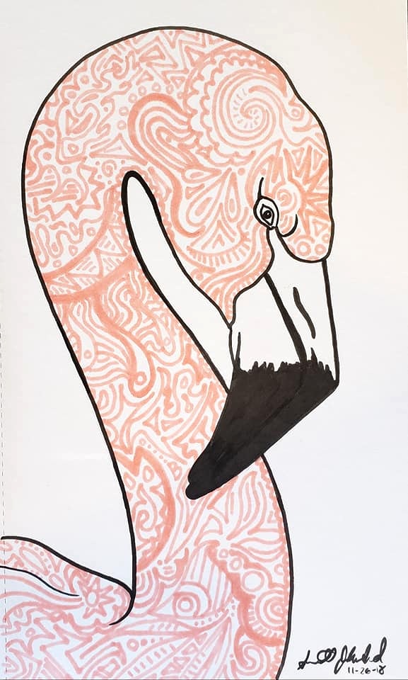 "Zedangled Flamingo"