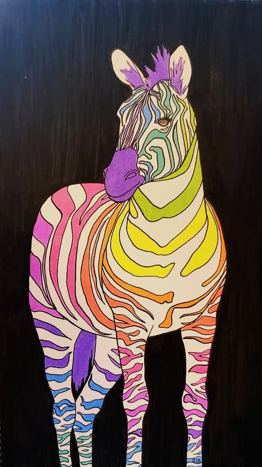 "Psychedelic Zebra"