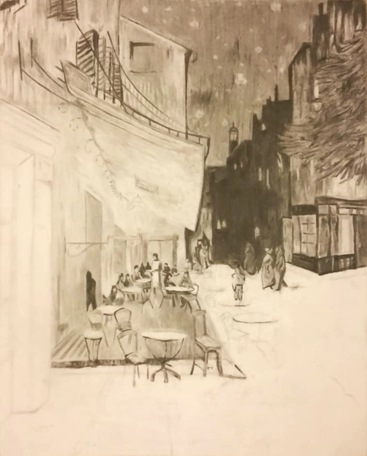 "A Study of Van Gogh's Cafe Terrace at Night"