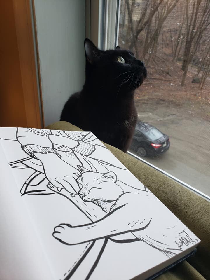 Shadow with his portrait
