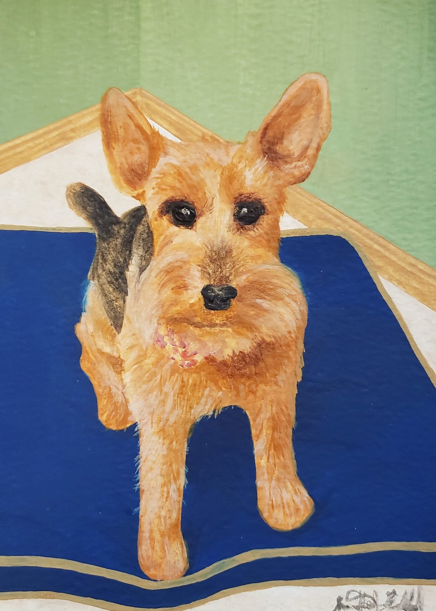 Commissioned dog portrait