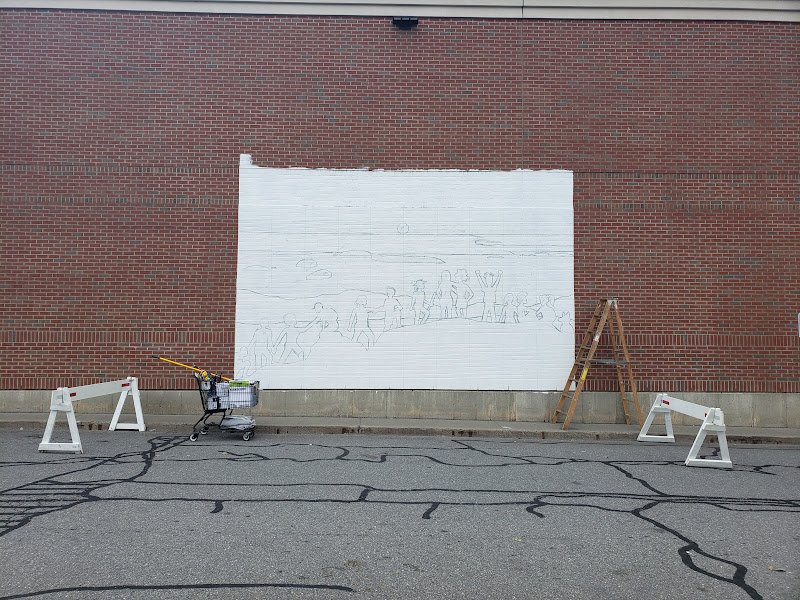 Outline of Shaw's Mural