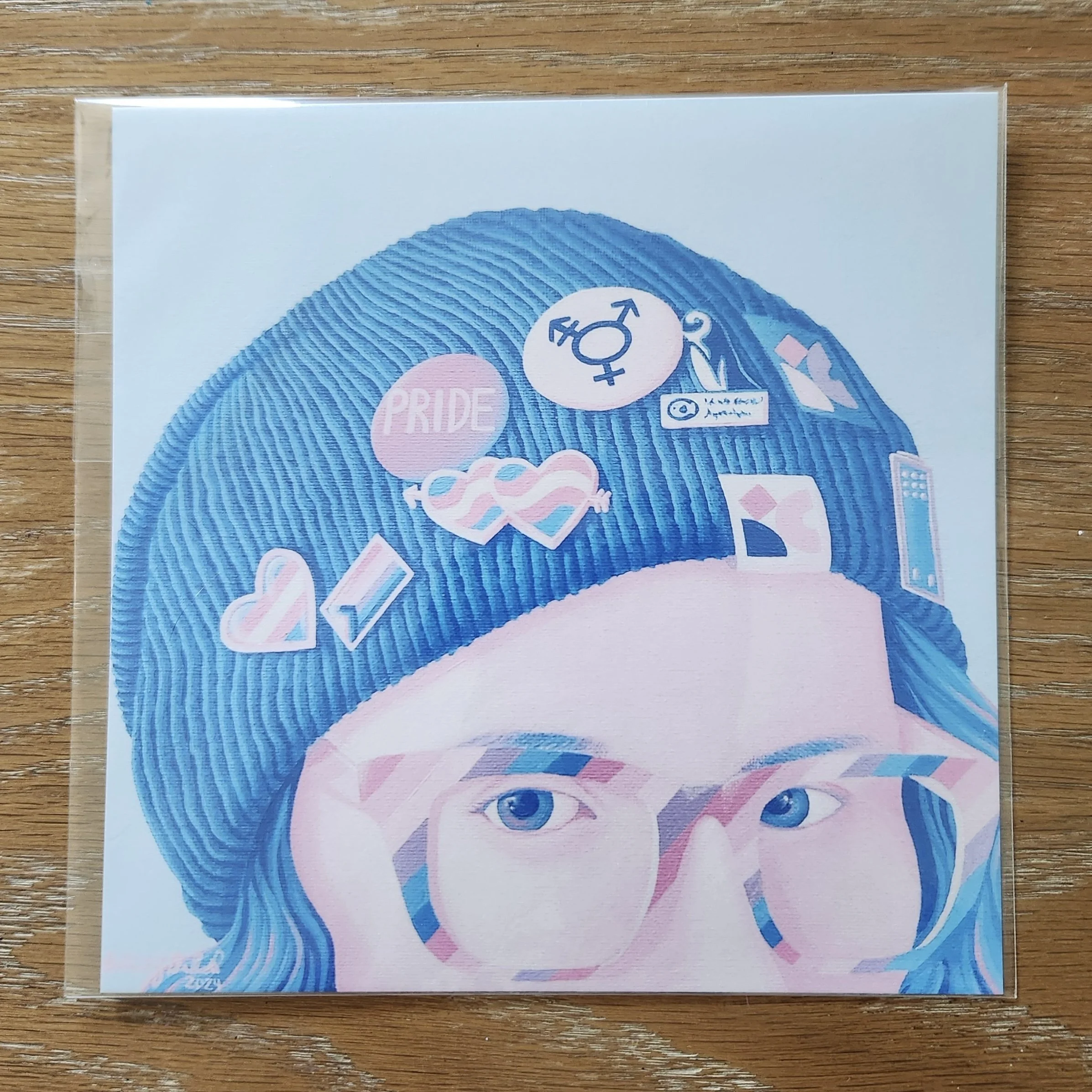 “Transgender Beanie” print