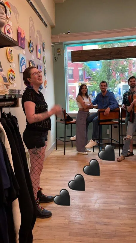 Sam gives their speech