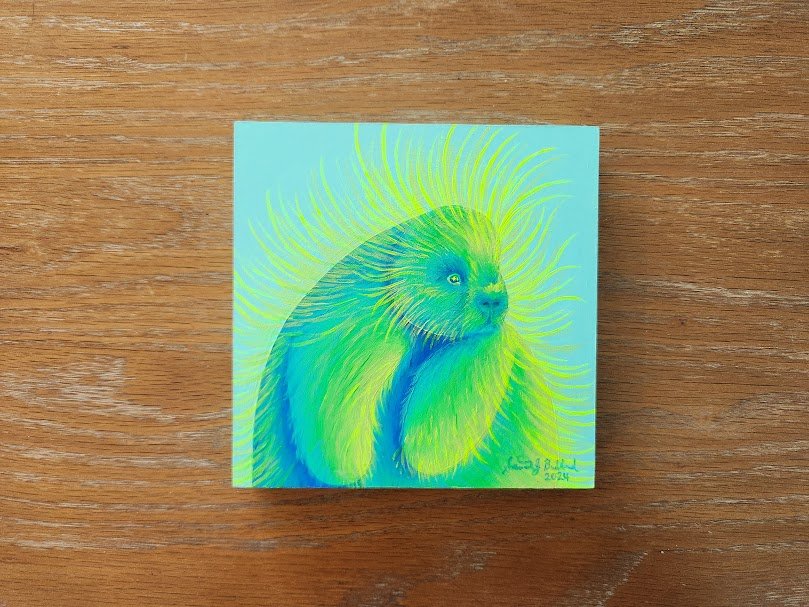 "Neon Critters - Porcupine"