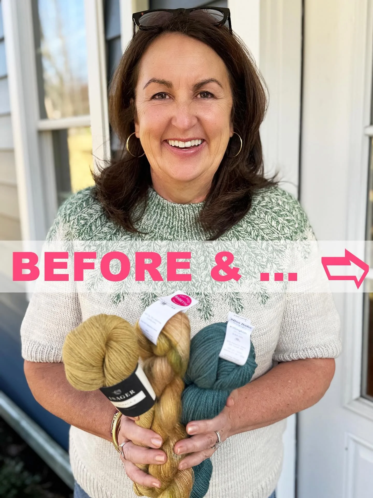 BEFORE &amp; AFTER... Michelle's Ovis, an allover colorwork design by Caitlin Hunter, incapsulates whimsy, all the while providing extra, toasty warmth.

Fuzzy sheep rendered in a glowing combination of Isager Alpaca Merino 2 held with Miss Babs Moon