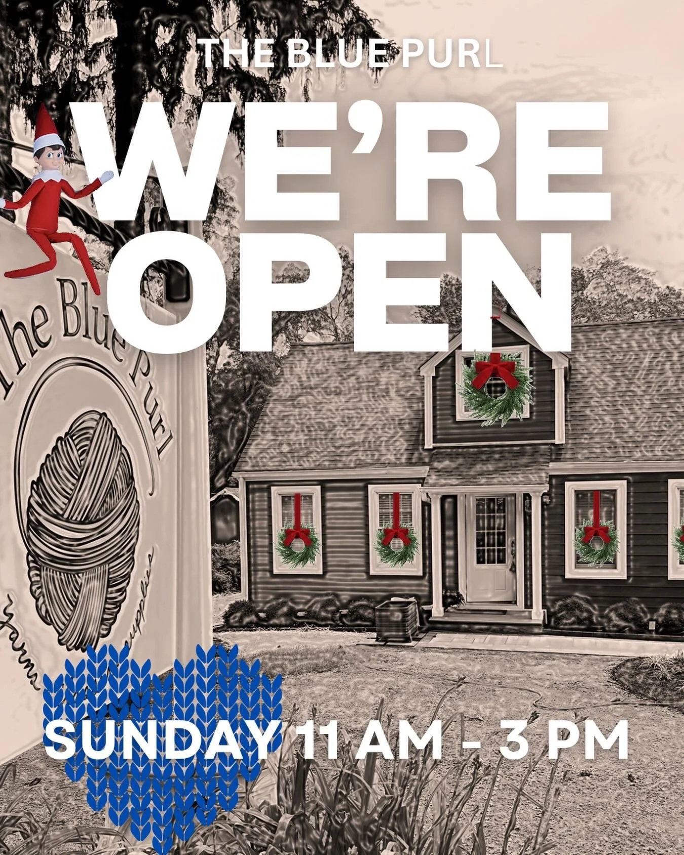 This weekend: SAT. 11-4pm &amp; SUN. 11-3pm 🙌 

Hope to see you!

#njknitters #njcrochet #knitting #localyarnstore knittersofinstagram
 #knittersgonnaknit #hardingnj #slowfashion #morristownnj #shopthecountrymile #lys  #thebluepurl