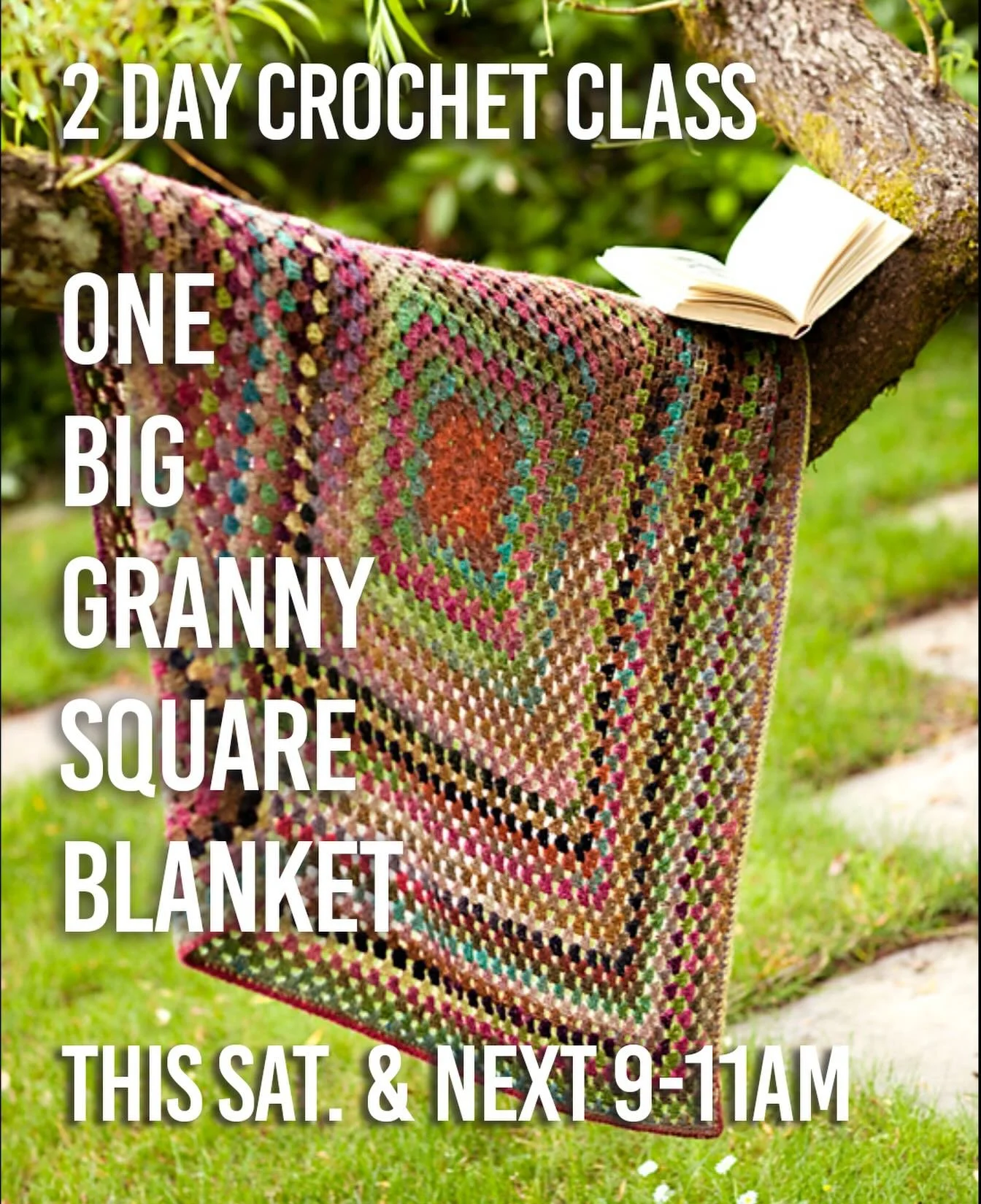 Can you crochet?  Can you single,  half double? Then you can join this class @thebluepurl and learn to make this blanket ( you can also make a pillowcase) COME JOIN US! 
Call 973-377-5648 or sign up on our website linked in bio.  Starts this Saturday