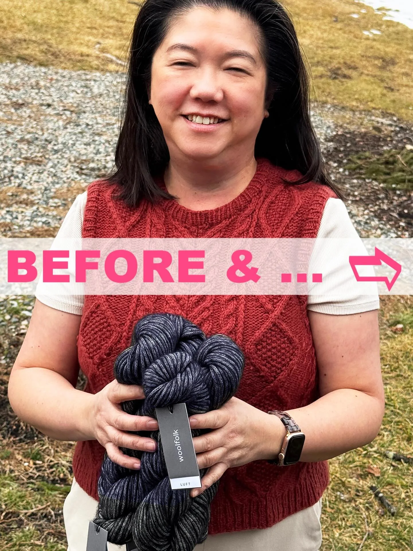 BEFORE &amp; AFTER... The simplicity of Alicia Plummer&rsquo;s The Nineties is Tam's latest FO.

No better fiber than buttery Woolfolk Luft for this meditative knit.

Ah, the landline, Adrienne Vittadini patterns, VHS tapes, and, of course, the Macar