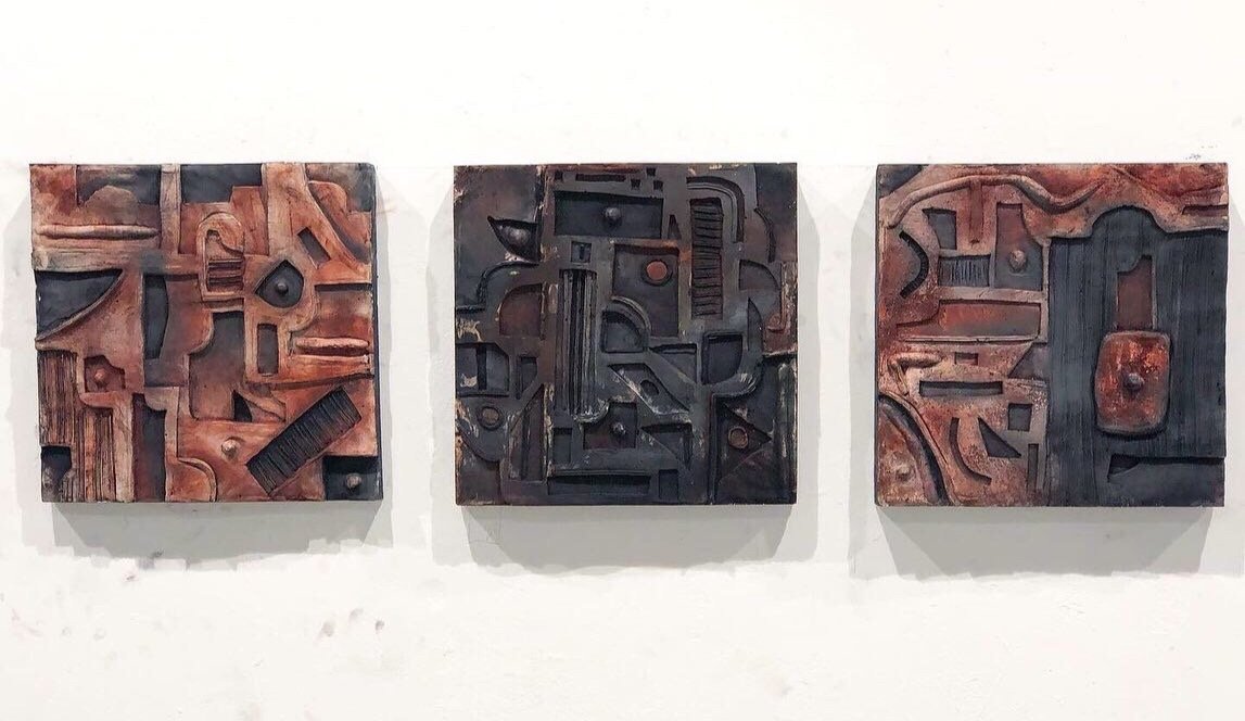 "Untitled" (3 plaster blocks)