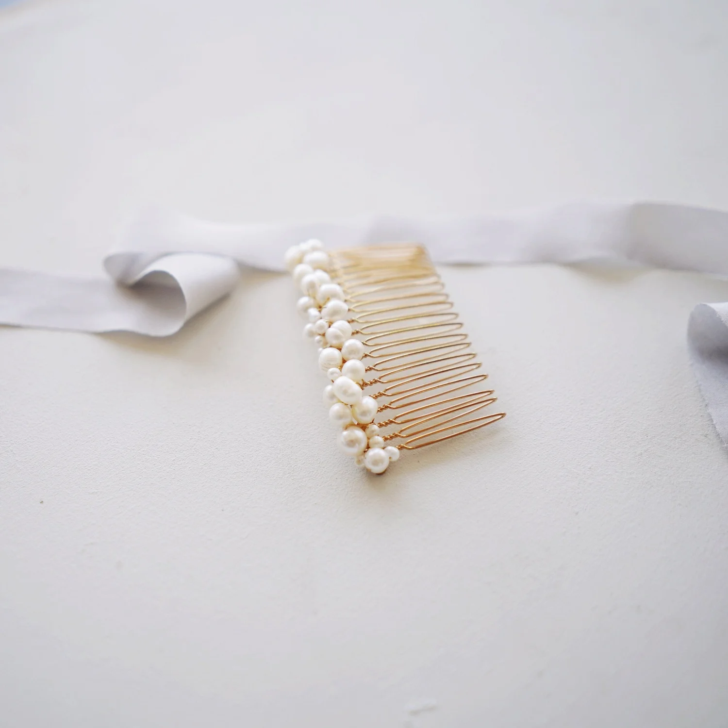 Pearl Cluster Hair Comb — Bespoke display picture 1