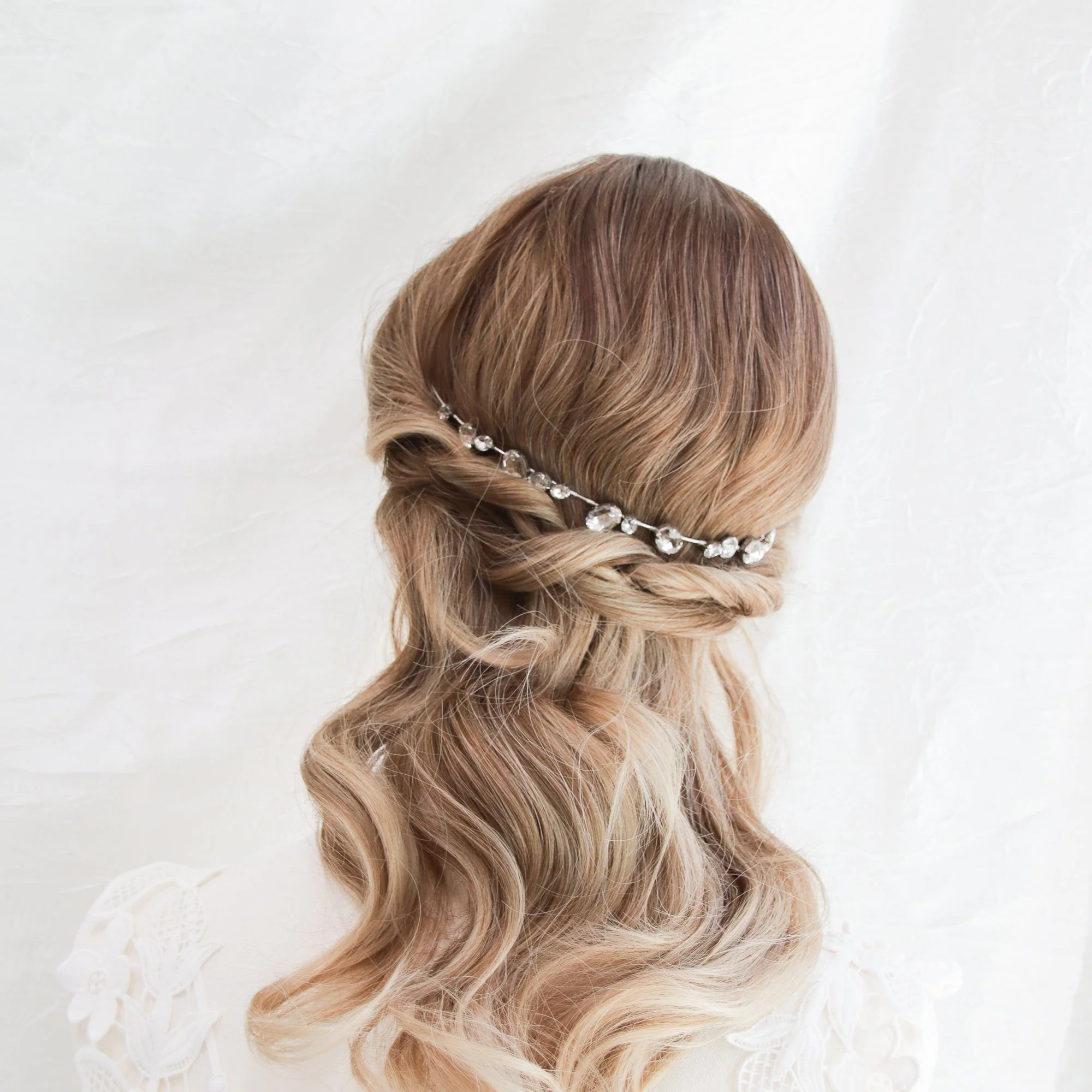 Scattered Rhinestone Statement Headband