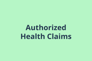 Authorized Health Claims