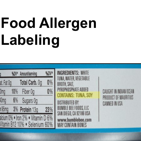 Allergen Labeling Requirements