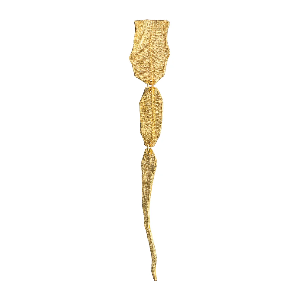 24k Gold-plated Mono Earring