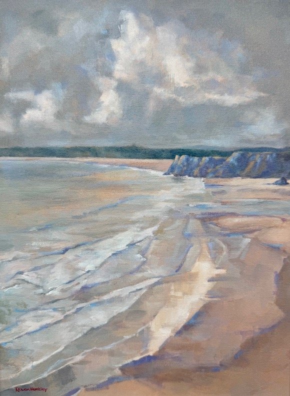 Three cliffs Bay - Winter Grey