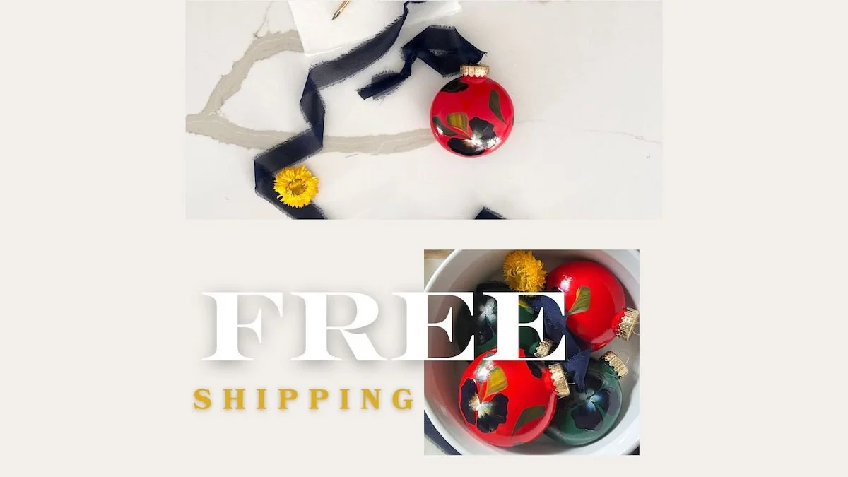 4 Ornaments - Free Shipping